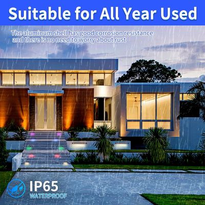 Multicolor LED trouwfeest Kerstfeest Verjaardag Stap buitenverlichting Met bewegingssensor