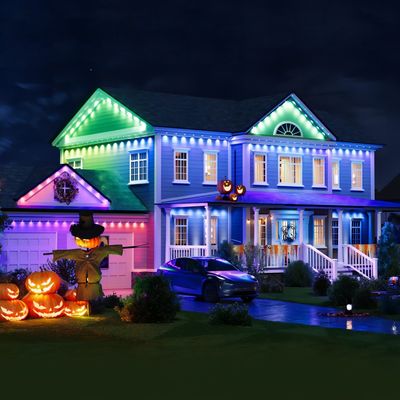 Waterdicht elektrisch RGBIC CCT Smart Eave String Buitenwandverlichting Voor bruiloft