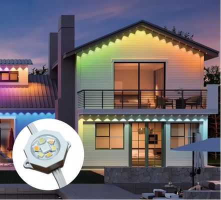 RGBIC CCT Smart Eave Wall Mounted Exterior Light PC ABS Housing Material Met 5054 2835 Lichtbron