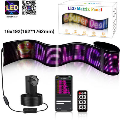 USB 5V Flexibel Matrix Paneel Scherm 16*192 Pixel Grootte voor Veelzijdige Toepassingen