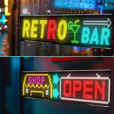 Hoge helderheid 3500 Nits LED Flexibel scherm Bluetooth verbinding 1330x192mm