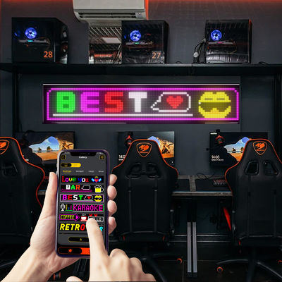 3500 Nits Heldere LED Flexibele Scherm met 16*144 Pixel Grootte Matrix Paneel APP Besturing / Afstandsbediening / Bluetooth