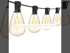 Voeg een vleugje elegantie toe aan uw bruiloft met terrasverlichting en AC 110V/220V ingangsspanning